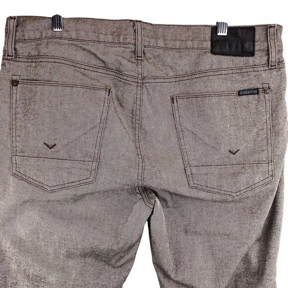 Hudson Mens Blake Slim Straight Zip Fly Jeans Size 36 Brownish Gray Denim Pants - Picture 6 of 11